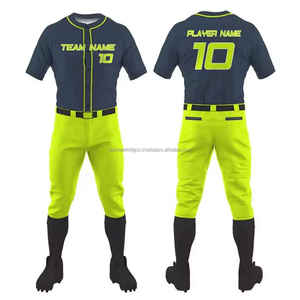 Camisetas de Béisbol con Estampado Digital y Costuras Personalizadas al por Mayor, Camisetas Deportivas de Softbol para Hombre en Tallas Grandes, 100% Poliéster - Product Image 1