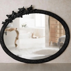 Bird And Floral Accent Mirror Perfect For Gifting Use And Elegant Home Decor Styling Adds Artistic Charm To Any Living Space - Product Image 2