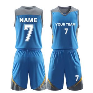 Vente en gros de maillots de basket-ball unisexes de haute qualité, 100% polyester respirant, taille plus, design personnalisé sublimé, n'importe quel nom et numéro - Product Image 1