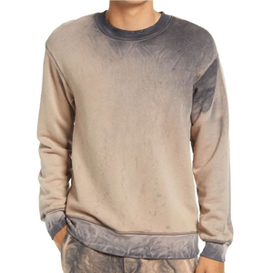 Sudadera con Capucha Extra Grande para Hombre, Informal, de Manga Larga, para Invierno, Ecológica, de Algodón/Bambú, con Degradado de Color Tie Dye - Product Image 4