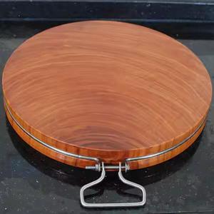 Planches à découper rondes en bois de haute qualité en bois naturel pour cuisiner et servir - Product Image 1