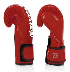 Guantes de Boxeo Unisex Fairtex Rojos Profesionales 2026, Nueva Venta Caliente, con Correa, Impermeables, Transpirables, con Cierre y Color Personalizado - Product Image 4
