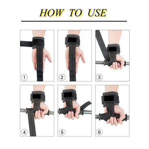Superior Sports Weightlifting Hook <b>Straps</b> <b>for</b> Consistent Heavy <b>Lifting</b> High Performance Gym Wrist Support Hooks Durable Non Slip - Product Image 2