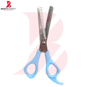 กรรไกรตัดผมด้ามจับพลาสติกสีฟ้าอ่อนกรรไกรตัดผมแบบมืออาชีพสำหรับผู้เริ่มต้นและมืออาชีพ - Product Image 5