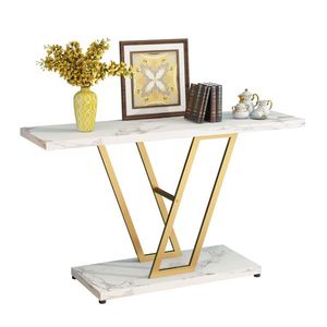 42 Inch Industrial <b>Console</b> <b>Table</b> Narrow Entryway Sofa <b>Table</b> with Code 50627609 for Hallway or Living Room - Product Image 6
