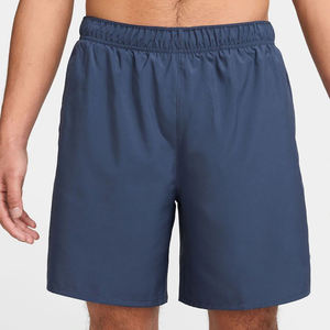 Shorts de sport brodés pour hommes, style urbain, 100 % coton, décontractés, taille mi-haute élastique, avec dentelle décorative, non tissé – Meilleures ventes - Product Image 1