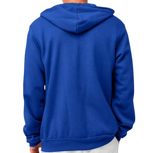 Sudadera con Capucha para Hombre, Azul, Ultra Suave, Mezcla de Algodón, con Cierre Frontal Completo y Bolsillos, Sudadera Deportiva Cómoda de Felpa - Product Image 2