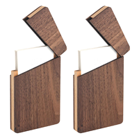 Porte-cartes de visite en bois, 100% écologique, étui pour cartes de visite en bois, cadeau personnalisé unique, étui pour cartes