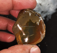 Opale d'Éthiopie Welo Fire 100% Naturelle de Qualité Supérieure, Pierre Précieuse Brute Fantaisie Effet Huile, Certifiée par un tiers, 34.89x25.23 35.14x28.41 mm
