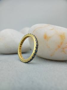 Anillo de Compromiso y Boda D'VINS JEWELS, Diseño Redondo Moderno, Corte Brillante, Color D, Blanco, Plateado, Dorado, Certificado - Product Image 5