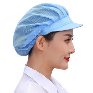 Unisex Polyester/Cotton Chef <b>Hat</b> & Bandana Head <b>Scarf</b> with Button Closure for Kitchen Restaurant Cafe Cooking Accessories - Product Image 2