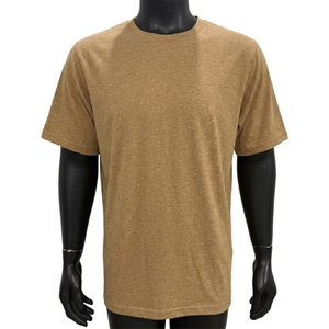 เสื้อยืดคอกลมแขนสั้นสีเทาสำหรับผู้ชาย ทรงปกติ สไตล์ลำลอง ผ้าเจอร์ซีย์คอตตอน 100% ระบายอากาศได้ดี น้ำหนัก 320 กรัม - Product Image 2