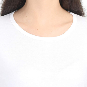 T-shirts décontractés d'été pour femmes, légers, couleur unie, manches longues, respirants, écologiques, de haute qualité, avec logo personnalisé imprimé - Product Image 3