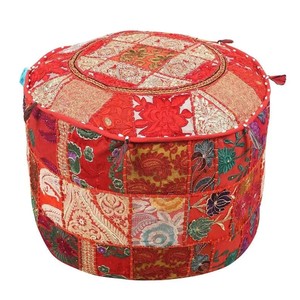 เก้าอี้พับได้ปักมือแบบอินเดีย  ตกแต่งสไตล์โบฮีเมียน วินเทจ  ผ้าฝ้ายรีไซเคิล เหมาะสำหรับโรงแรม - Product Image 3