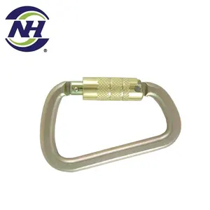 Zinc carabiner d-ring locking carabiner not for climbing