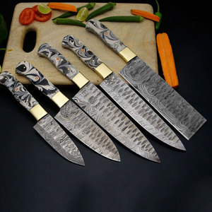 Ensemble de couteaux de cuisine en acier Damas de haute qualité, collection de couteaux professionnels pour la cuisine et la préparation des aliments - Product Image 1