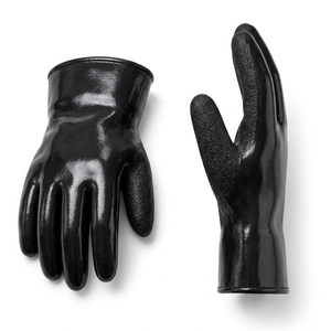 Construction robuste et maintien sûr pour diverses applications sur le lieu de travail, gants de sécurité enduits de PVC, revêtement protecteur respirant - Product Image 2