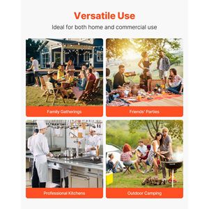 ชุดอุปกรณ์ปิ้งย่างสแตนเลสอย่างดี 4 ชิ้น ชุดเครื่องมือบาร์บีคิว 4 ชิ้น พร้อมที่คีบและตะหลิว อุปกรณ์ครัว - Product Image 2