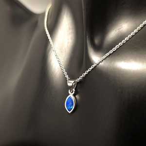 Colgante de Ópalo Natural Australiano en Plata de Ley 925, Azul, Verde, Rojo, con Juego de Colores, Sin Níquel, Joyería para Mujer - Product Image 3