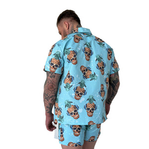Custom <b>Men's</b> Skull Pineapple Swim Shorts Quick Dry Beach Shorts Funny Printed Swim <b>Trunks</b> OEM ODM Swimwear Manufacturer - Product Image 2