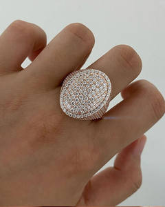 Iced Bust Hip Hop Style 925 Sterling <b>Silver</b> Rhodium Plated Moissanite <b>Pinky</b> <b>Ring</b> <b>for</b> <b>Men</b> Engagement & Anniversary Statement <b>Ring</b> - Product Image 1