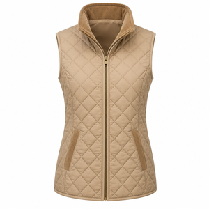 Chaleco de equitación para mujer, cómodo para usar en capas al aire libre, poliéster, spandex, nailon, sin mangas, OEM - Product Image 4