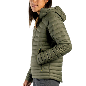 High Quality Breathable Lightweight Custom Women's Plus Size Vintage Washed Bubble Bomber Jacket <b>Zipper</b> Closure Cotton Shell - Product Image 2