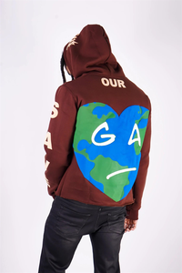 Vente en gros Fabricant Hoodie Streetwear Décontracté Oversize en Molleton 100% Coton avec Cordons de poche, Bords coupés et Ourlet brut, Coupe classique - Product Image 3