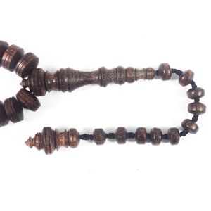 Tasbih Mala en bois écologique, traditionnel et tendance, poli et fait main, pour la prière, la méditation, cadeau, artisanat commercial - Product Image 3