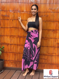 Lavalava Sarong Imprimé Polynésien Personnalisé Hawaï Fidji Samoa Upolu Apia Fournisseur de Services de Fabrication Personnalisée OEM ODM - Product Image 5