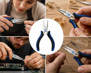 Alicates Profesionales de Punta Fina para Joyería, Alicates de Acero Inoxidable de Precisión con Punta Larga para Abalorios, Envoltura de Alambre, Manualidades y Reparaciones - Product Image 3