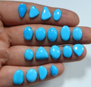 Arizona Turquoise Loose Cabochon Natural Blue Turquoise Mix Shape Stones for Jewelry Making - Product Image 5