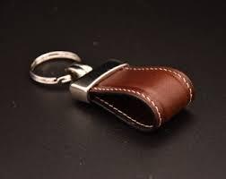 Premium Brown Leather <b>Key</b> <b>Chain</b> Durable Handmade <b>Key</b> Holder with <b>Metal</b> Ring - Product Image 3