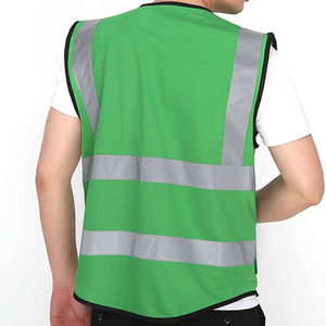 Gilet réfléchissant haute visibilité pour hommes et femmes, classe 1 ANSI, classe 2 EN ISO 20471, respirant, avec éclairage LED, imperméable, vêtements de sécurité routière - Product Image 6