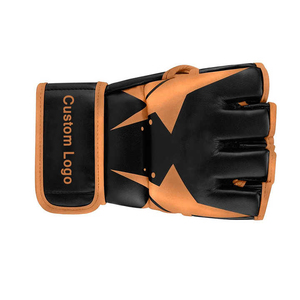 ถุงมือต่อสู้ MMA แบบครึ่งนิ้ว หนัง PVC สำหรับผู้ใหญ่ ผู้ชาย ถุงมือชกมวยแบบ Grappling ถุงมือ MMA สำหรับผู้ชายมืออาชีพ - Product Image 4