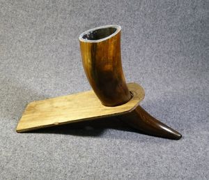 Jarra de cerveza de cuerno, jarra vikinga de cuerno, cuerno nórdico para beber hecho a mano con cuerno de búfalo - Product Image 3