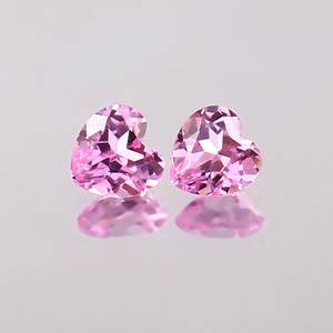 Pierre précieuse naturelle de morganite rose en forme de cœur, pierre non montée pour la fabrication de bijoux et de bagues, qualité supérieure - Product Image 6