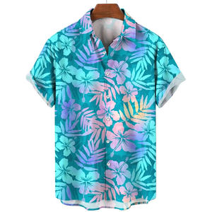 เสื้อเชิ้ตแขนสั้นผู้ชายลายฮาวาย สไตล์ชายหาดฤดูร้อน น้ำหนักเบา สวมใส่สบายๆ แบบ Aloha เหมาะสำหรับใส่พักผ่อน แห้งเร็ว ระบายอากาศได้ดี ปี 2025 - Product Image 1