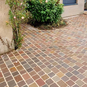 Vàng nhiều màu đá sa thạch Cobble đá pavers tự nhiên chia kết thúc trang trại Thiết kế bền ngoài trời đường lái xe lát đá 5 - Product Image 6