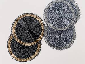 Handmade Luxury Beaded Embroidery <b>Placemats</b> Decorative <b>Table</b> Mats for <b>Dining</b> Room Party Wedding Celebration and Special Events - Product Image 6