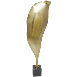 Escultura de Hierro Hecha a Mano Moderna, Pieza Decorativa Elegante para un Diseño Interior Sofisticado de Sala de Estar Residencial, Anillo Circular - Product Image 1