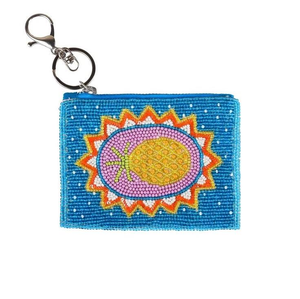<b>Seed</b> Beaded Embroidery Letterpress Printed Promotional Fashion Coin Pouch Handmade Custom Logo Available - Product Image 3