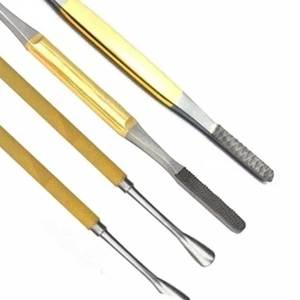 ชุดเครื่องมือขูดจมูกแบบสองด้าน Fomon 4 ชิ้น สำหรับศัลยกรรมตกแต่งจมูก ทำจากสแตนเลสเกรดโรงพยาบาล ใช้ซ้ำได้ - Product Image 3