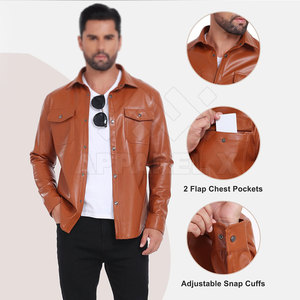 Customized Design <b>Leather</b> <b>Jacket</b> Hot Selling <b>Leather</b> <b>Jacket</b> Winter Best Material <b>Leather</b> <b>Jacket</b> For Sale - Product Image 4