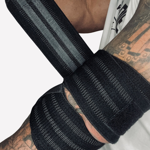 Bandes de compression pour coudes de musculation à haute résistance, personnalisables avec logo, pour entraînement en salle de sport et développé couché - Product Image 4