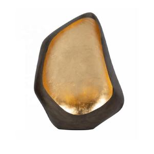 Oval Shaped Gold-Plated Brass Bowl <b>Butterfly</b> Hammered Votive Metal Candle Holder for Home Decoration for Diwali Birthday Parties - Product Image 4