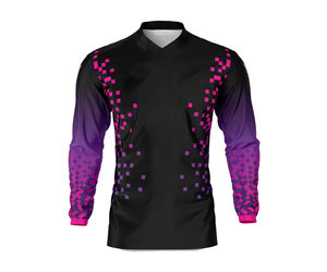 Maillots de motocross personnalisés sublimés, maillots de VTT grande taille en polyester/spandex, respirants et à séchage rapide, pour la moto - Product Image 5