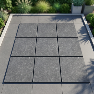 Baldosas de Porcelana para Exteriores con Aspecto de Cemento Mate, Color Azul Piedra Gris R11, Antideslizantes, 20 mm de Grosor, Resistentes, para Baños, Estacionamientos y Exteriores - Product Image 3