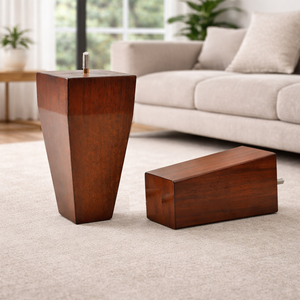 Pata de Sofá de Madera Maciza de Lujo, Diseño Tradicional Cónico, Soporte Resistente para Muebles de Sala de Estar, Apartamento, Sofá o Gabinete - Product Image 1