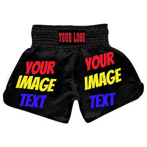Personaliza tus Pantalones Cortos de Muay Thai para Hombre y Mujer, Ropa de Boxeo MMA Personalizada, Pantalones Cortos para Entrenamiento y Ejercicio en el Gimnasio - Product Image 4